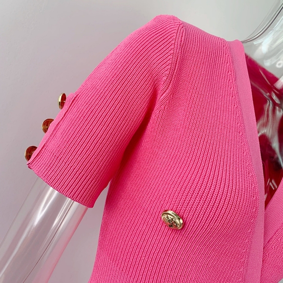 Black Pink NWT UNBRANDED Bodycon Mini Dress - Picture 14 of 14